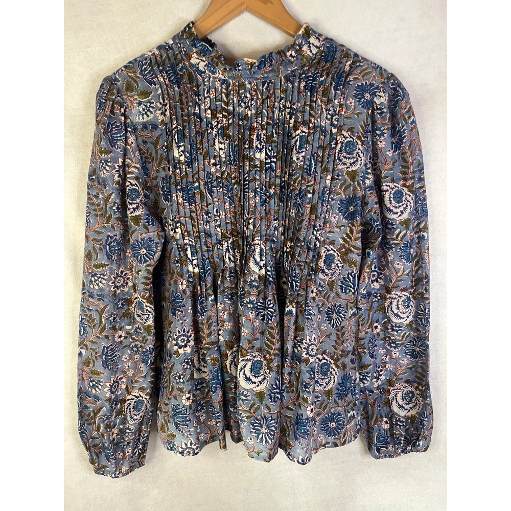 Oliphant Blouse Longsleeve Pintuck Sz S